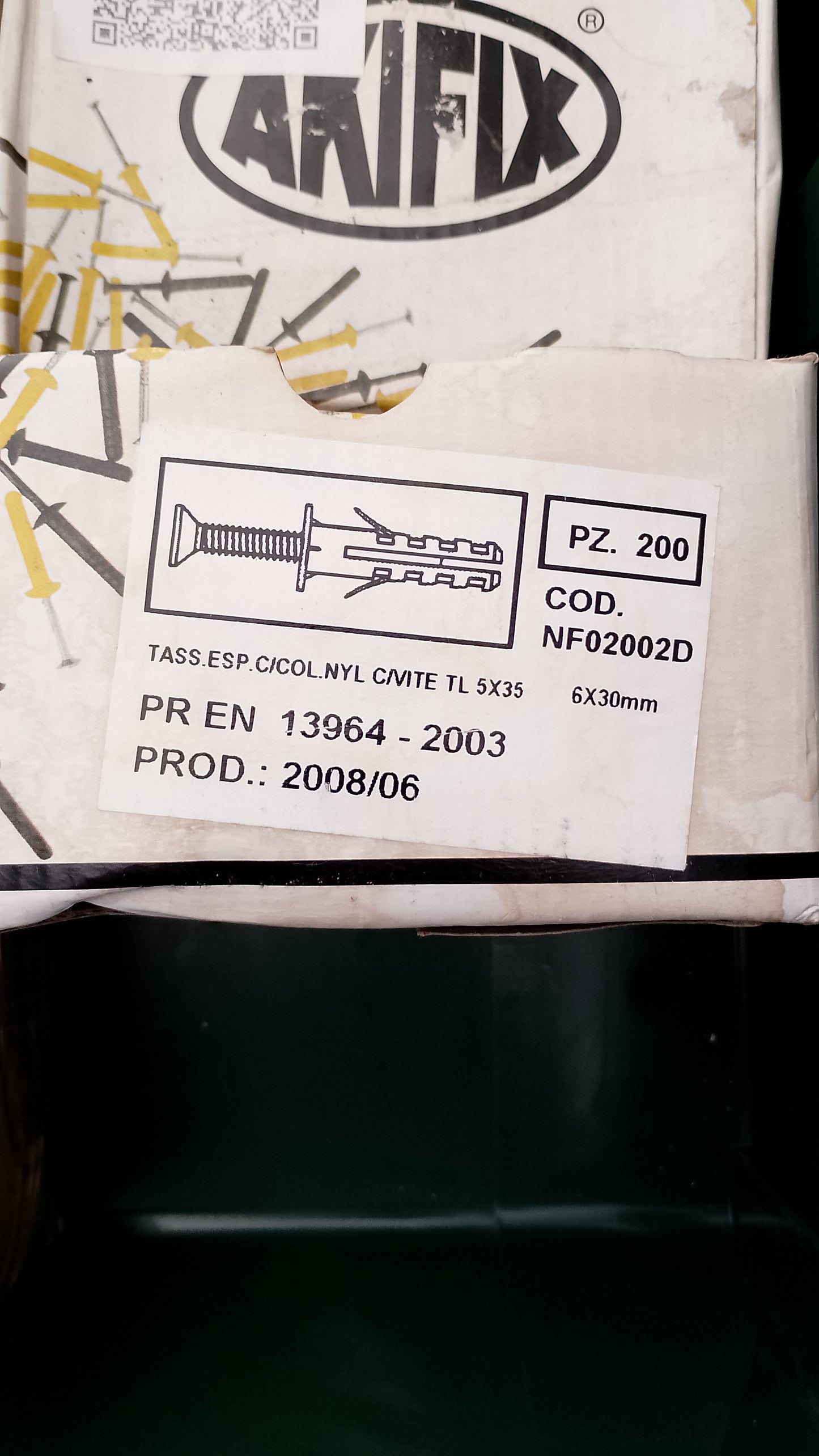 Tassello Espansione 6X30 C/Vite