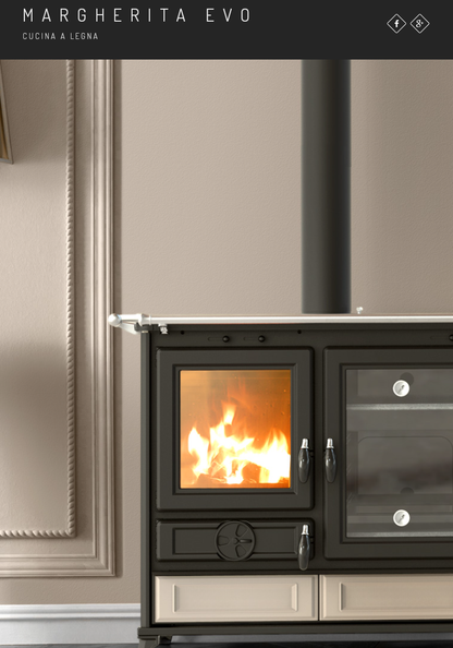 Margherita Evo Thermorossi wood stove