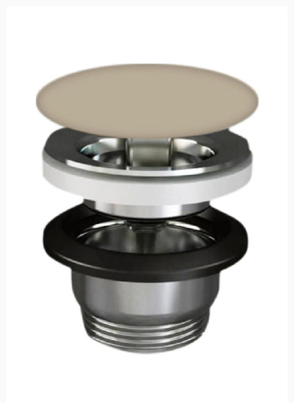 Piletta lavabo click clack senza troppo pieno Tappo beige Opaco Rak Feeling