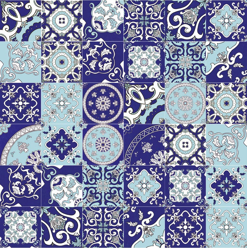 Colors Panarea Blu Mix 21x21 Savoia Italia