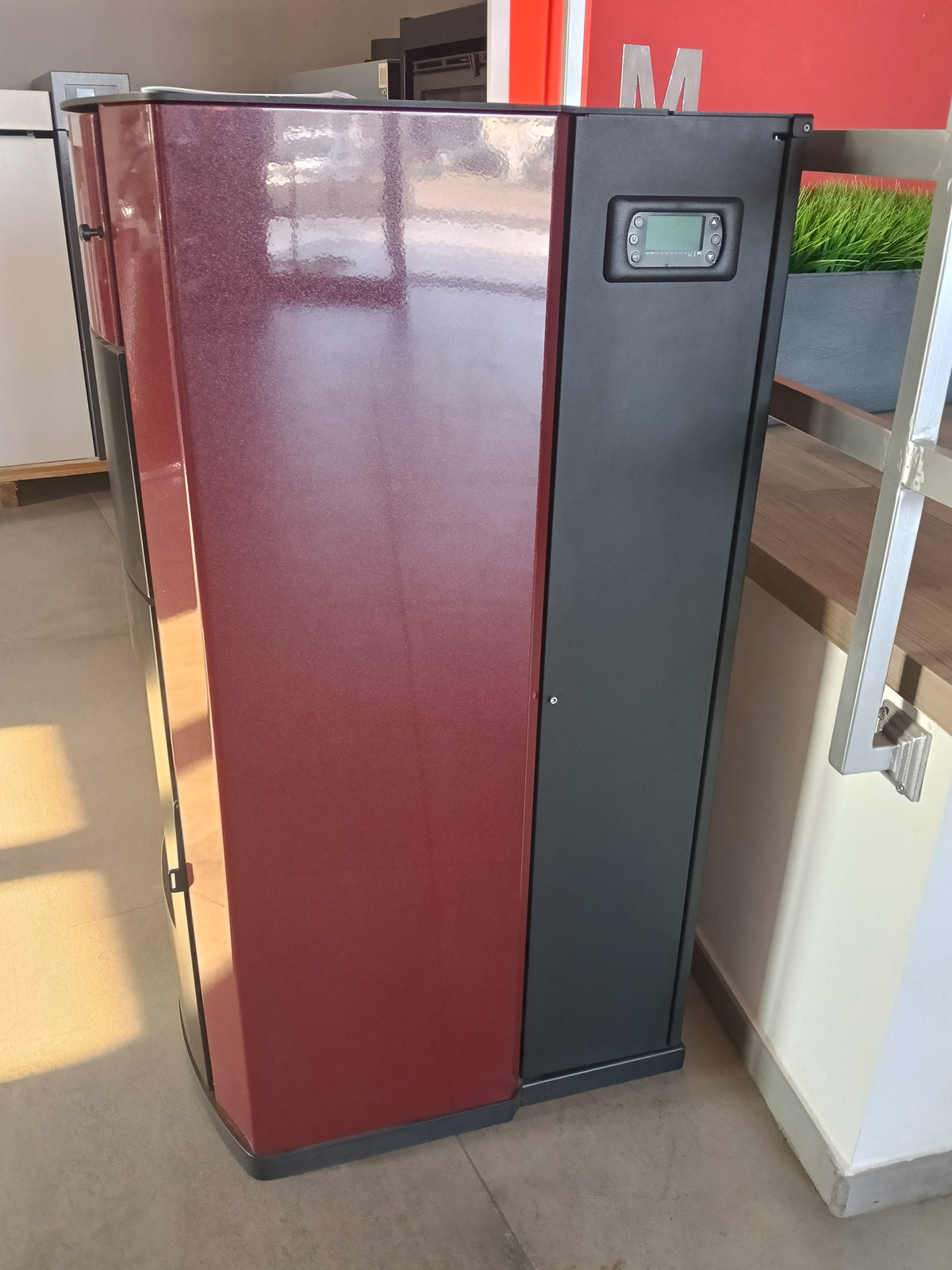 Termostufa Carinci Idro Multicombustibile 29 kW con Acqua Calda Sanitaria Bordeaux