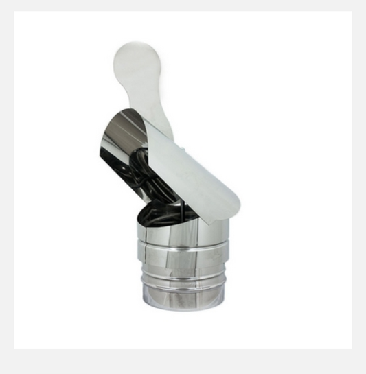 Terminale Gallo Tondo Inox Diam.200