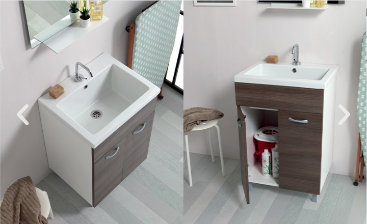 Mobile Lavatoio D'arredo 60X50 Opera