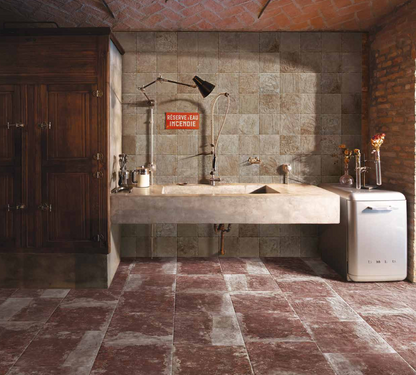 Molo audace Rosso d'amante 40x40 Cir ceramiche