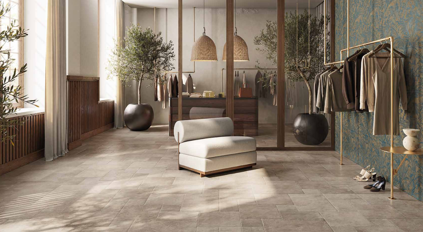 Di pietra Runi tortora 40x40 Cir ceramiche