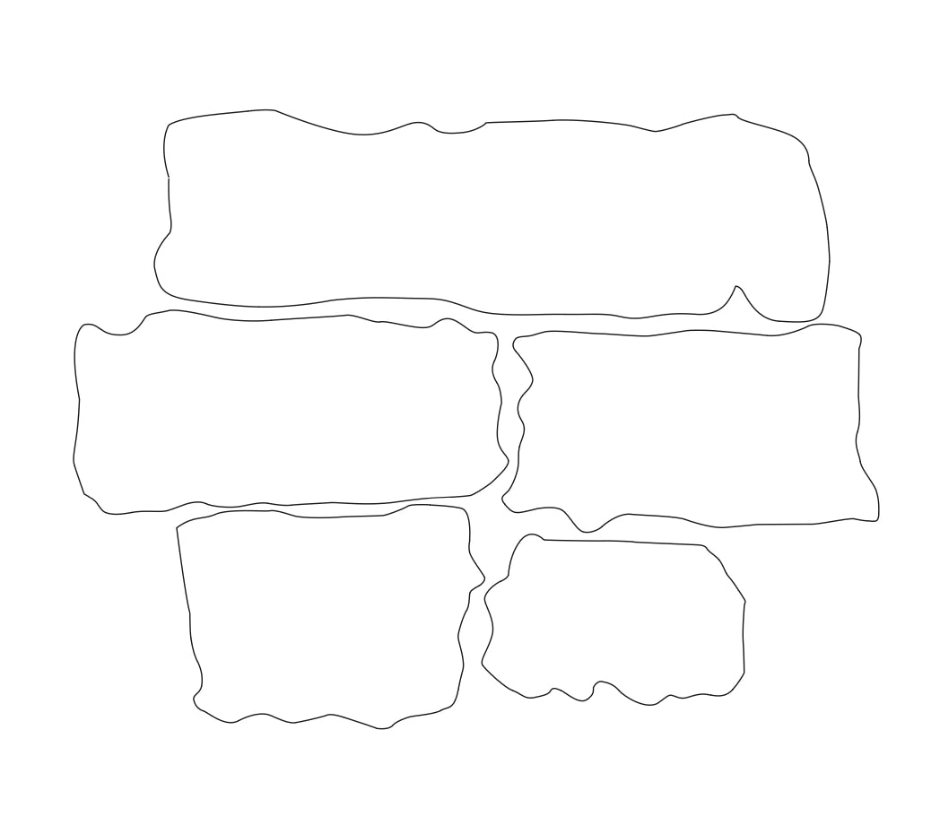 Le Vecchie Mura Grigio Ocra in Pietra Ricostruita Primiceri Manufatti