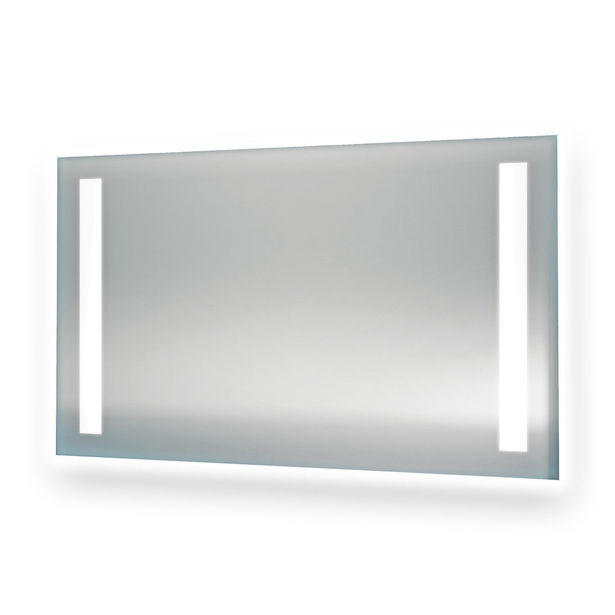 VERSO SPECCHIO CON 2 FASCE LED 80X70