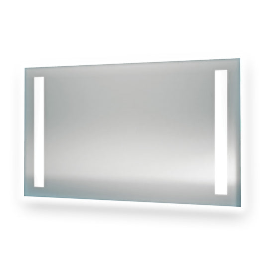 VERSO SPECCHIO CON 2 FASCE LED 80X70