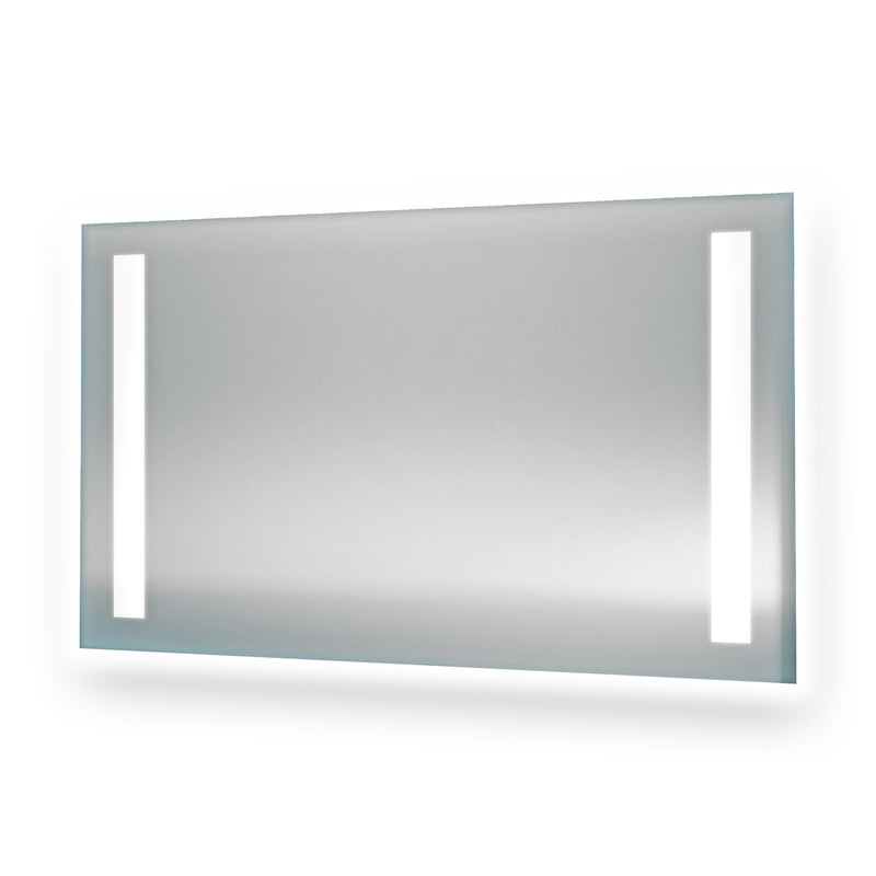 VERSO SPECCHIO CON 2 FASCE LED 100X70