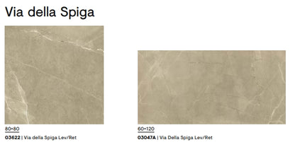 Elegance Via Della Spiga Lev./Rett. 80x80 Piemme Ceramiche