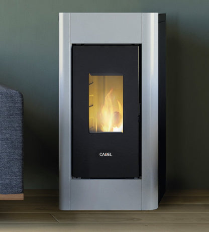 Sweet 7 Metallo Bianco Stufa a Pellet Ventilata ad Aria 7 kW Cadel