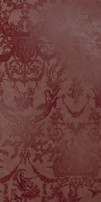 Chromagic Toile de jouy bordeaux 60x120 Rettificato Cir Ceramiche