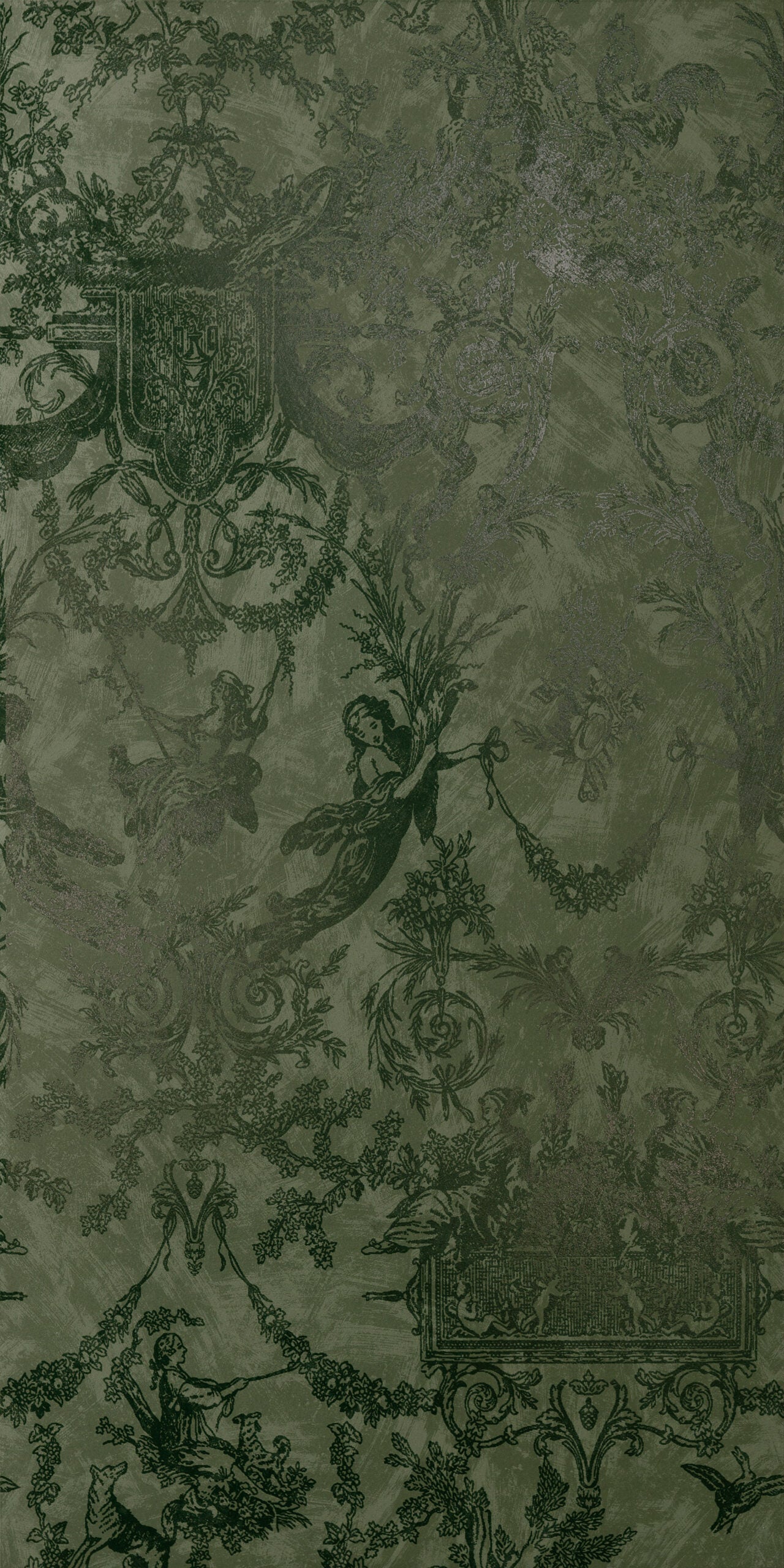 Chromagic Toile de jouy olive 60x120 Rettificato Cir Ceramiche