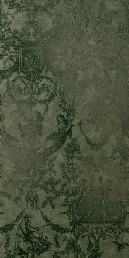 Chromagic Toile de jouy olive 60x120 Rettificato Cir Ceramiche