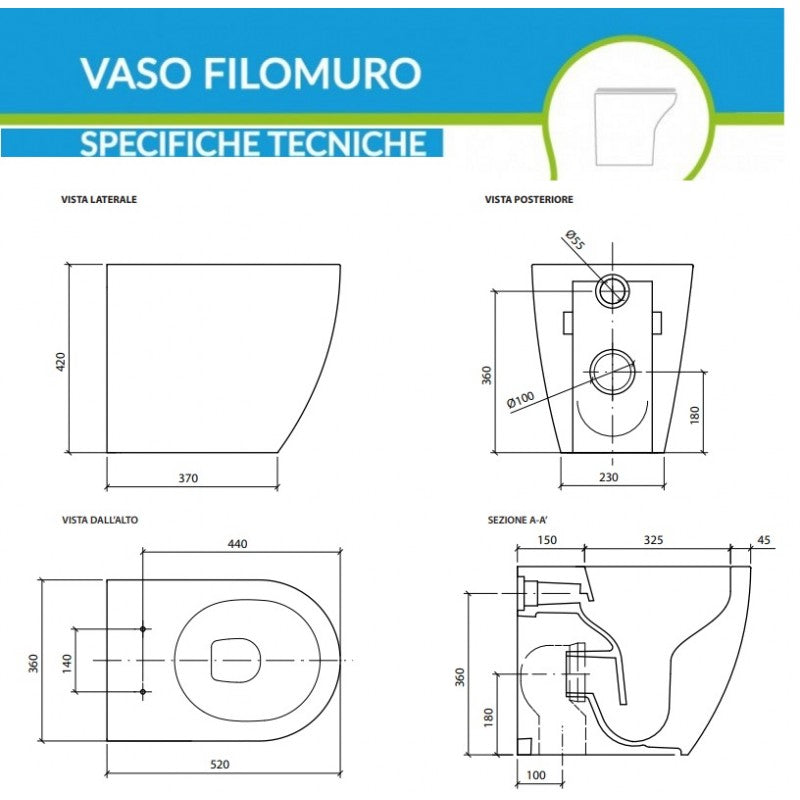Dream Vaso Senza Brida 52 Bianco Galassia