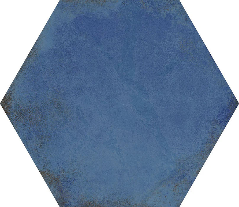 Vietri Esagono Blu 40x35 Savoia Italia