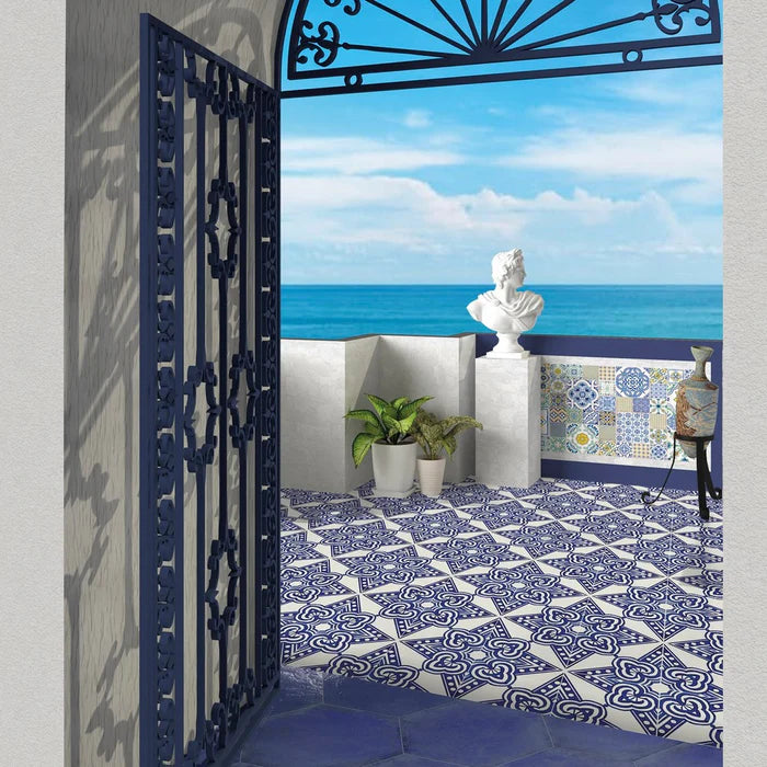 Vietri Decoro Rosebery Lucido 22x22 Savoia Italia