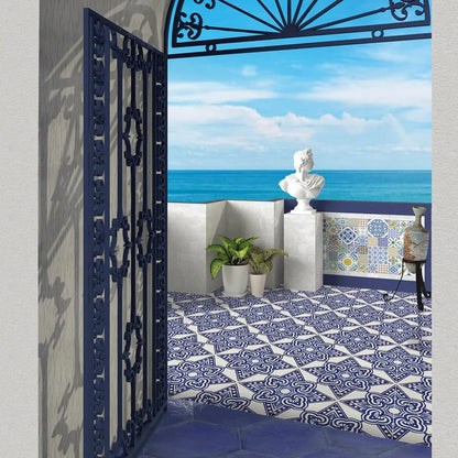 Vietri Decoro Rosebery Lucido 22x22 Savoia Italia