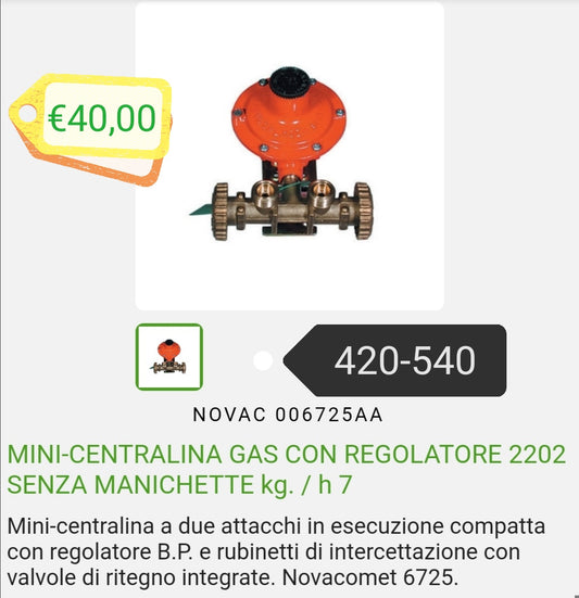 Mini gas control unit