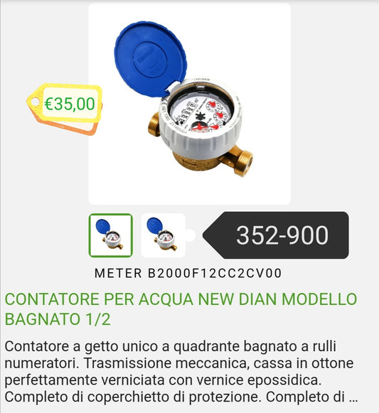 Contatore per acqua