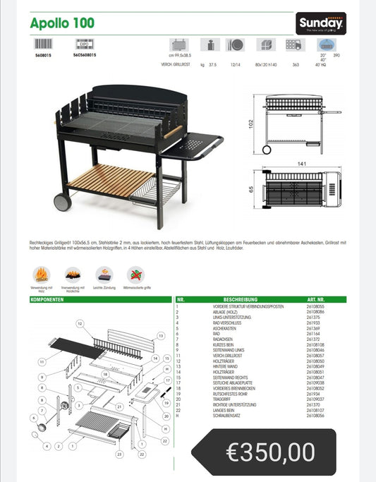 Barbecue Apollo 100 Sunday